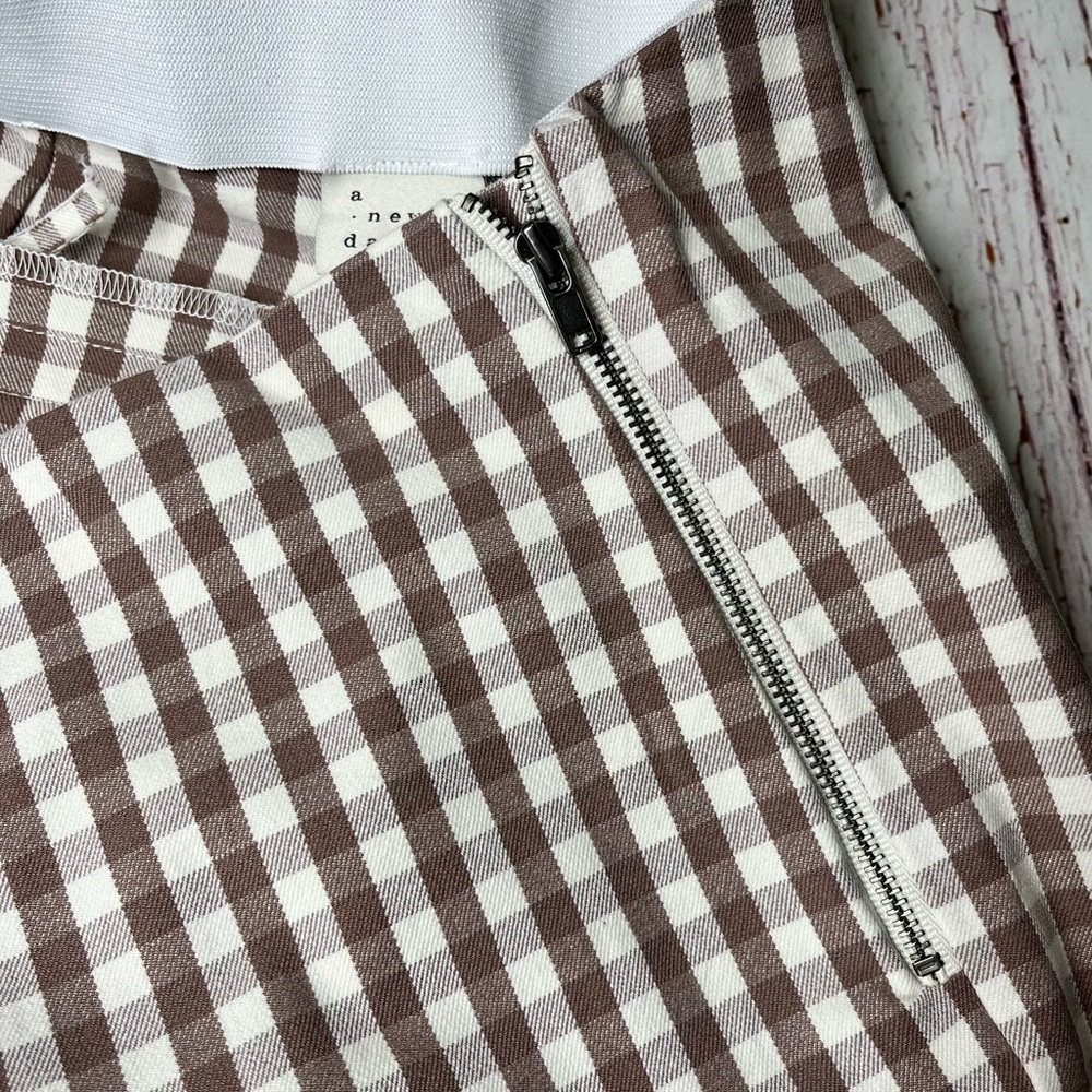 Brown Gingham Pants Cotton A New Day - Picture 12 of 12